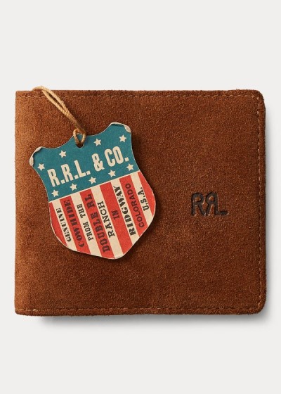 Men's Ralph Lauren Roughout Suede Card Holder | 851472PIK